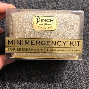 Bridesmaid essentials mini emergency kit gold